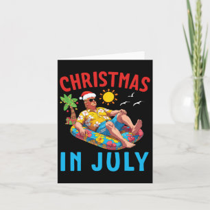 Trump On Inflatable Pool Float Happy Christmas In  Card