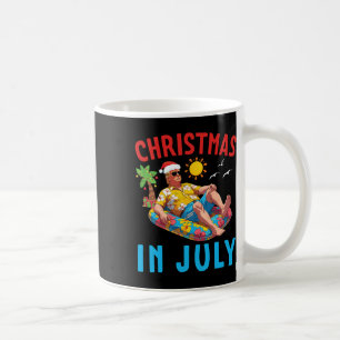 Trump On Inflatable Pool Float Happy Christmas In Coffee Mug