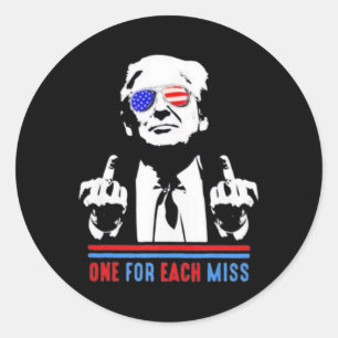 Trump One For Each Miss 4 Classic Round Sticker
