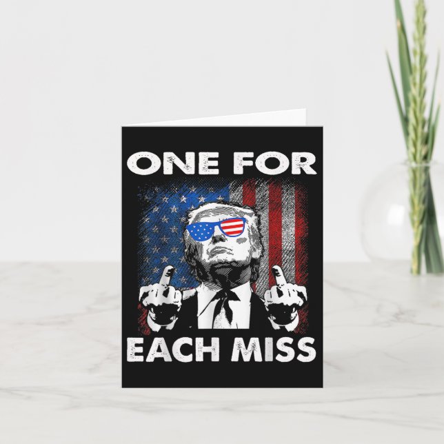 Trump One For Each Miss  Card (Front)