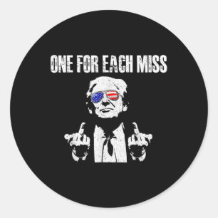 Trump One For Each Miss Classic Round Sticker