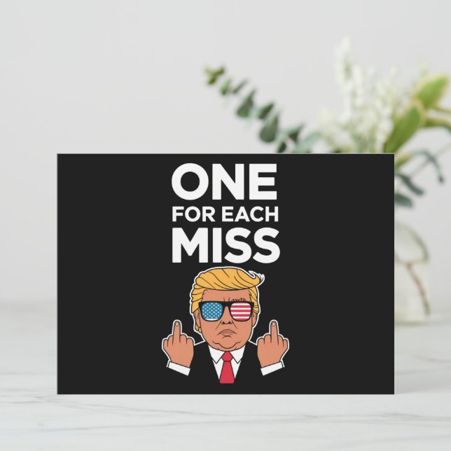 Trump One For Each Miss  Invitation (Standing Front)