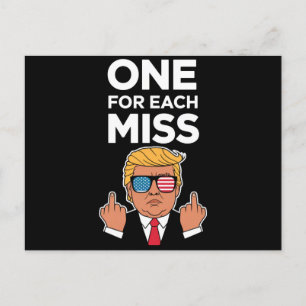 Trump One For Each Miss Postcard