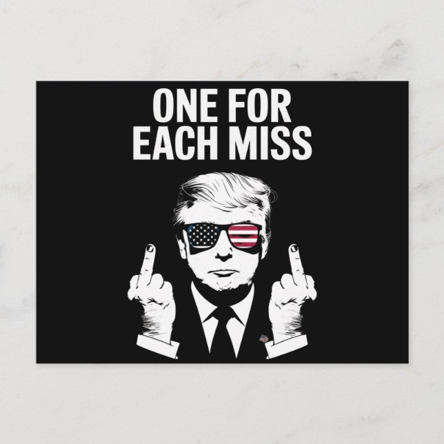 Trump One For Each Miss Postcard (Front)