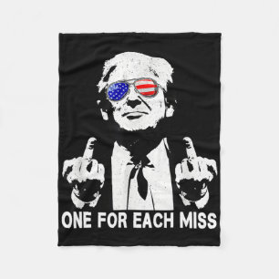 Trump One For Each Miss Usa Flag Fleece Blanket