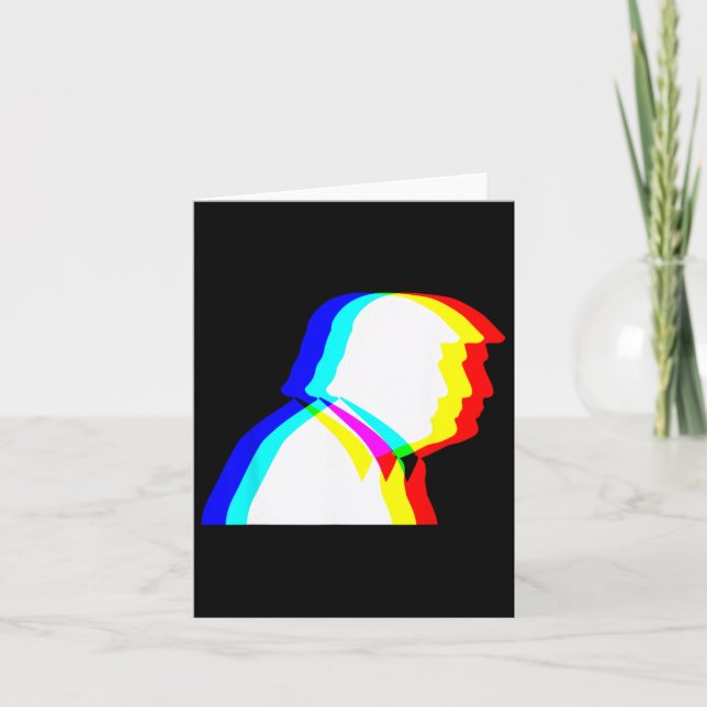 Trump Optical Illusion Edm  Card (Front)