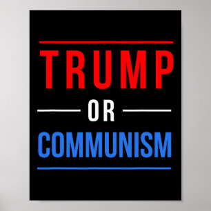 Trump Or Communism Funny Election 2025  Poster