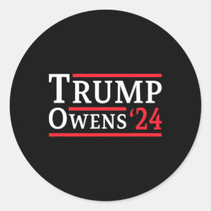 Trump Owens 2024 Republican Elections President Vo Classic Round Sticker