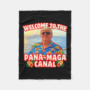 Trump Panama Canal Pana-mega Beach Cruise Vacation Fleece Blanket