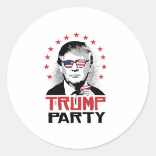 Trump Party 2016 Classic Round Sticker