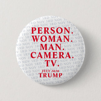 Trump passed the test - Anti Trump 6 Cm Round Badge