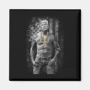 Trump Patriotic Gangster - Anti-liberal Republican Magnet