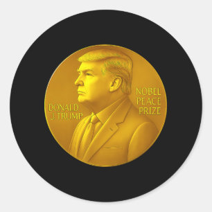 Trump Peace Prize Classic Round Sticker