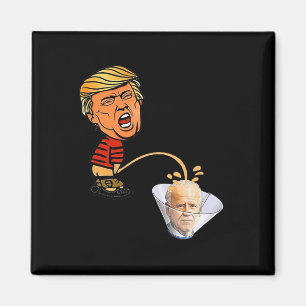 Trump peeing' 0n Biden Magnet