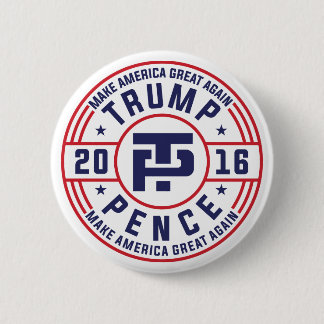 Trump Pence 2016 6 Cm Round Badge