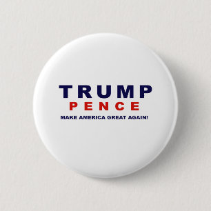 Trump Pence 2016 - 6 Cm Round Badge