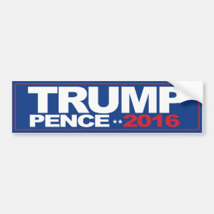 Trump Pence 2016 - Bumpersticker - -  Bumper Sticker
