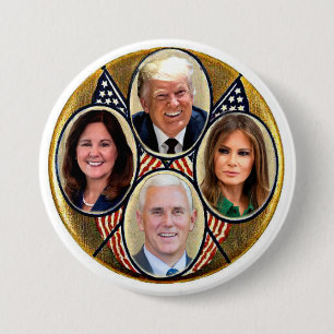 Trump/Pence 2020 7.5 Cm Round Badge