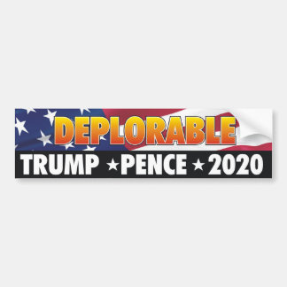 Trump Pence 2020 Deporable! Bumper Sticker
