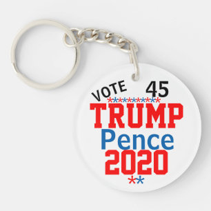 Trump Pence 2020 EDIT Names Details Key Ring