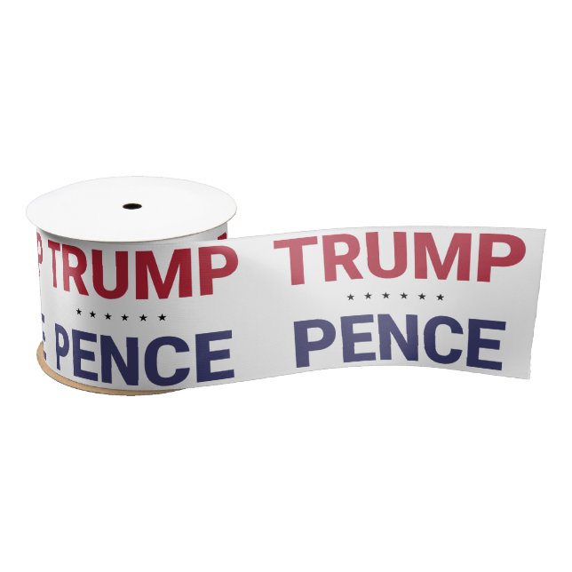Trump-Pence (2020 US Election) Satin Ribbon (Spool)