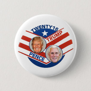Trump & Pence 6 Cm Round Badge