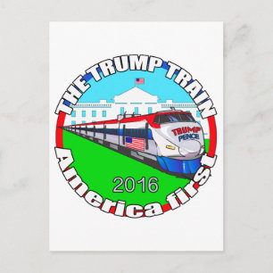 Trump Pence America first Postcard