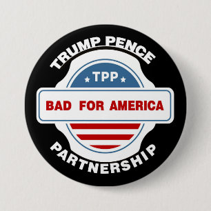 Trump Pence Partnership 7.5 Cm Round Badge