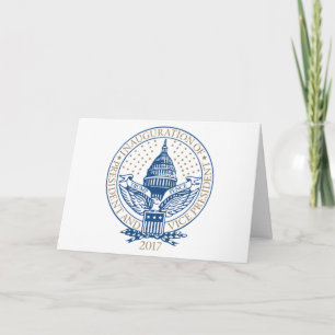 Trump Pence President Inaugural Logo Inauguration Card