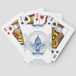 Trump Pence President Inaugural Logo Inauguration Playing Cards