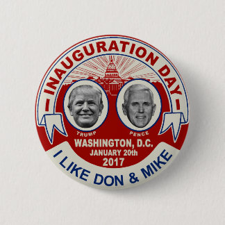 Trump Pence Retro Style Inauguration Day Souvenir 6 Cm Round Badge