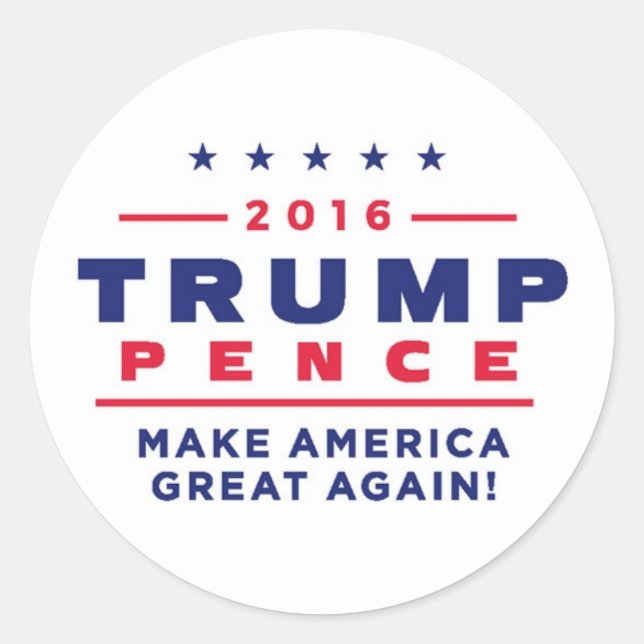 Trump/Pence Stickers (Front)