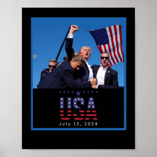 Trump Pennsylvania Rally Shooting 2024  Poster