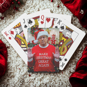 Trump Photo Trump Make Christmas Great Again Playing Cards