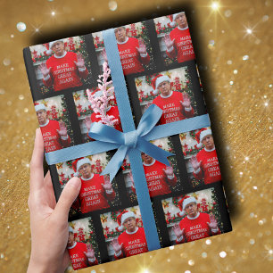 Trump Photo Trump Make Christmas Great Again Wrapping Paper
