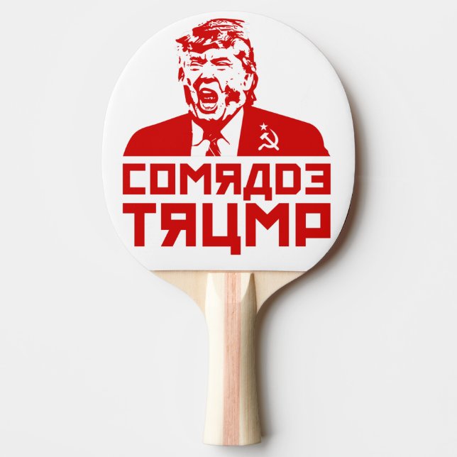 Trump Ping Pong Paddle: "Comrade Trump" Paddle (Front)