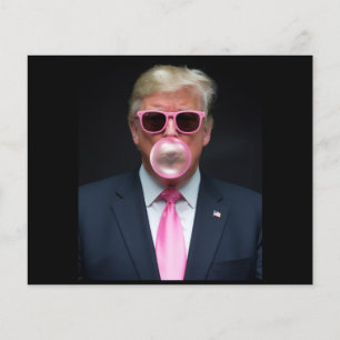 Trump Pink Bubble Gum President 47 USA Flyer