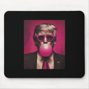 Trump Pink Bubblegum Trump Blowing Bubble Gum Vote Mouse Pad