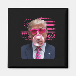 Trump Pink Gles Bubble Gum 4th Of July American Fl Magnet