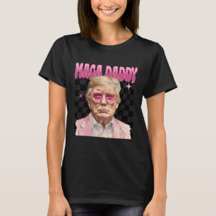 Trump Pink Sungles Maga Daddy Funny Trump 2024  T-Shirt