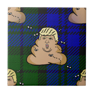 trump plaid poop tile