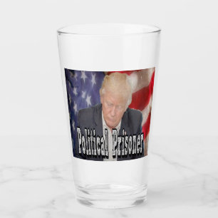 Trump Political Prisoner Glass