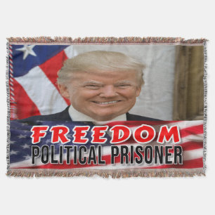 Trump Political Prisoner Throw Blanket