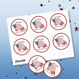 Trump Political Word Cloud Classic Round Sticker