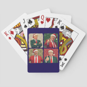 Trump Pop Art Christmas Playing Cards MAGA