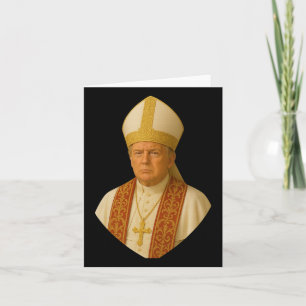 Trump Pope Graphic – Funny Political Design Card