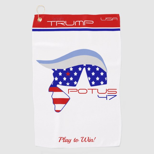 TRUMP POTUS47 Golf Towel (Front)