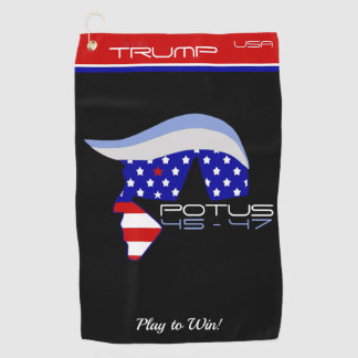 TRUMP POTUS 45-47 Golf Towel