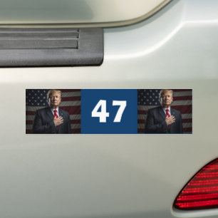Trump President 47 Bumper Sticker