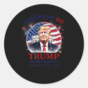Trump President 47 Inauguration Day  Classic Round Sticker